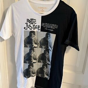 Chemistry White and Red Graphic Tee 2PAC